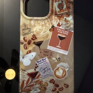 Stylish Coffee-Themed Phone Case